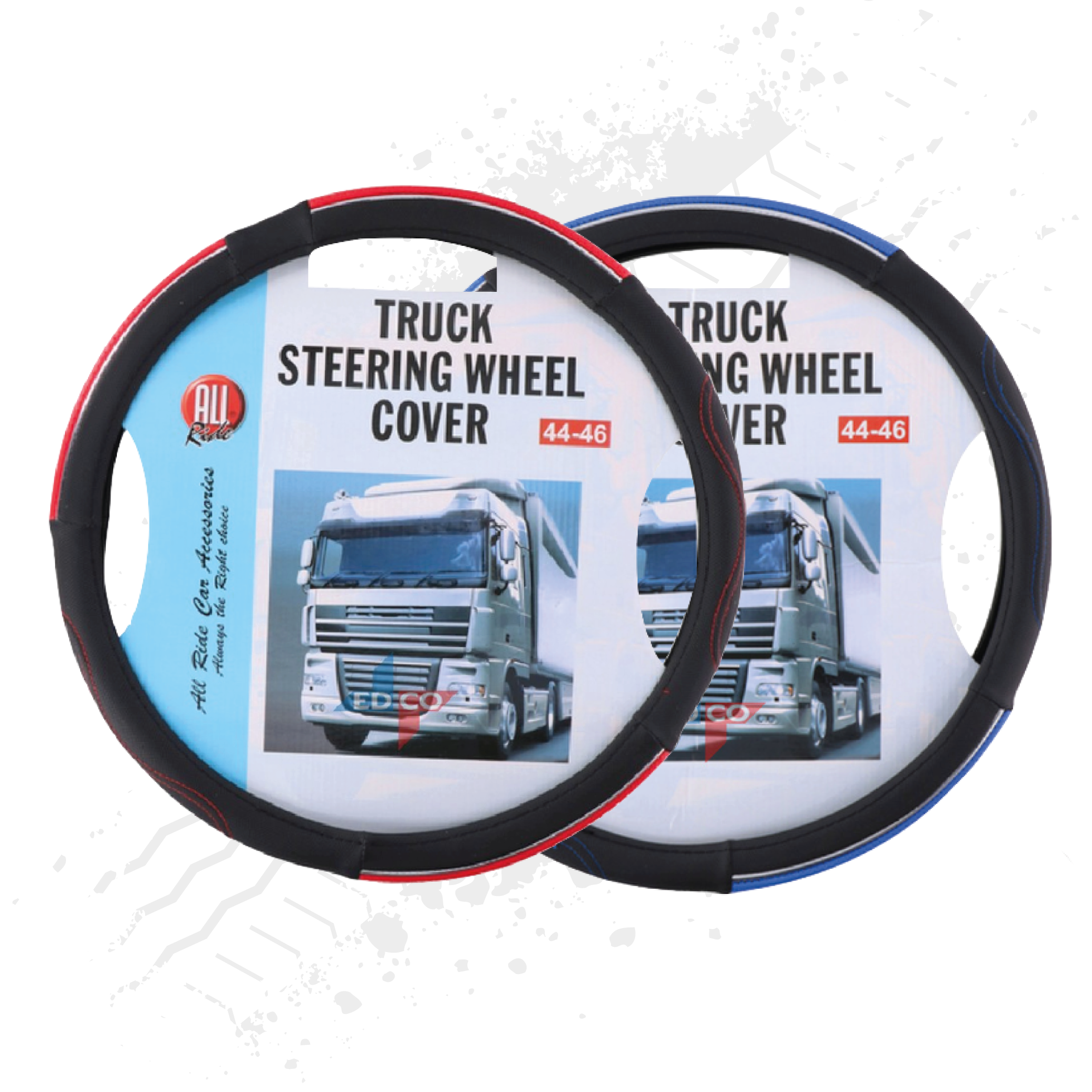P And S Serie,BLACKBLUE,45CM ZJWZ Truck Auto Automobile Vehicle Automotive Truck Steering Wheel Cover For Universal Size 42-50CM Scania R 
